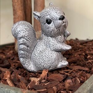 Gray Squirrel Figurine